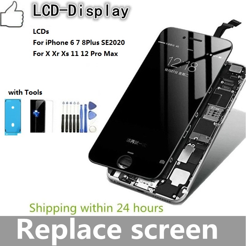 Ã‰cran tactile LCD de remplacement, AAA +++, blanc, noir, pour iPhone SE2020 6 6s 7 8 Plus 12 11 Pro XS Max X n° 1