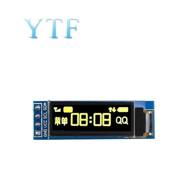 Ã‰cran LCD OLED blanc et bleu, technologie d'affichage, 0.91 pouces, 128x32, 128, 32, I2C, interface IIC, sÃ©rie, 0.91, 12832 SSD1306 n° 4