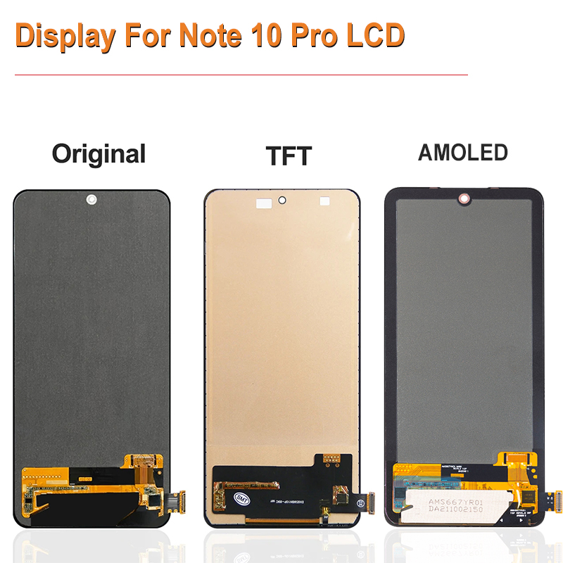 Ensemble Ã©cran tactile LCD 6G, 6.67 pouces, pour Xiaomi Redmi Note 10 Pro, M210, verrerie n° 3