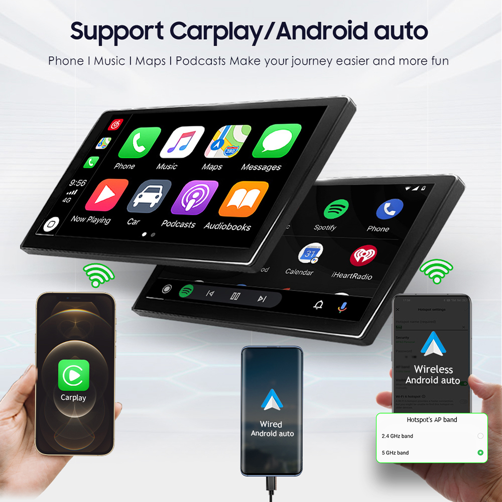 Lecteur de voiture Android Carplay, 4G, WiFi, 2 Din, Limitation, VW, Volkswagen, Skoda, Octavia, Golf 5, 6, Touran, Passat, Gods, Polo, Jetta, MK5, MK6 n° 4