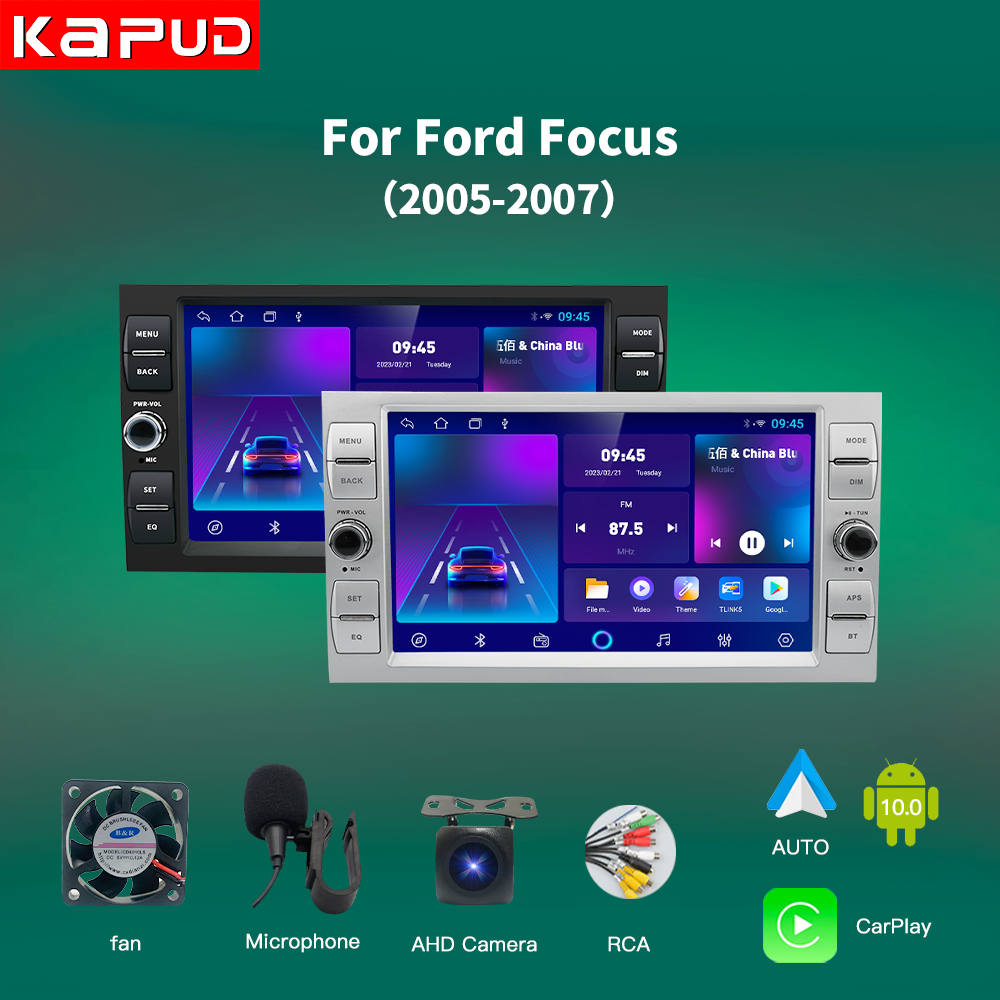 Kapud-Autoradio Android 10.0 de 8 Pouces avec Navigation GPS, BT et Wifi, Lecteur StÃ©rÃ©o pour Voiture Ford Focus 2 Kuga Fi.C. Mondeo 4 C-Max n° 1