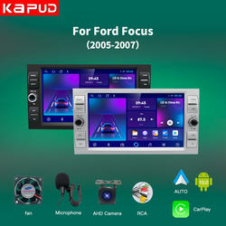 Kapud-Autoradio Android 10.0 de 8 Pouces avec Navigation GPS, BT et Wifi, Lecteur StÃ©rÃ©o pour Voiture Ford Focus 2 Kuga Fi.C. Mondeo 4 C-Max