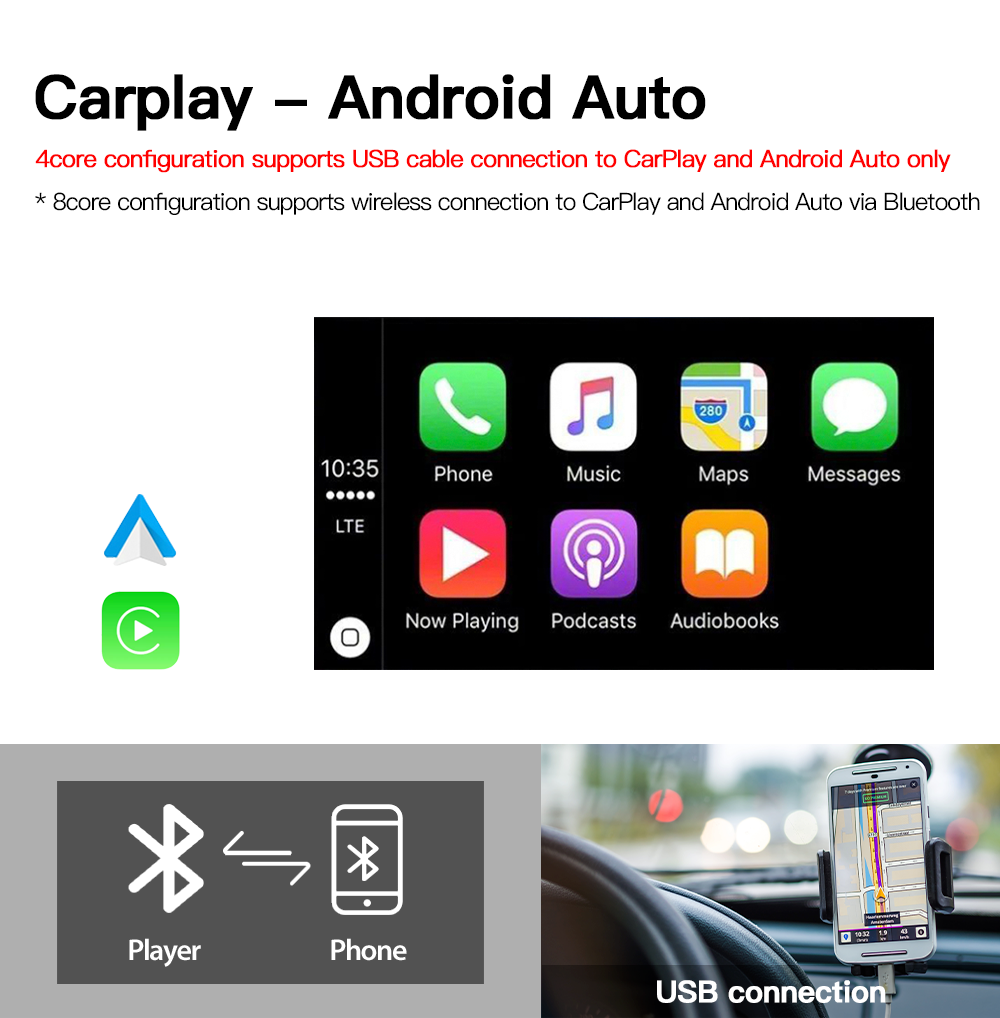 Kapud-Autoradio Android 10.0 de 8 Pouces avec Navigation GPS, BT et Wifi, Lecteur StÃ©rÃ©o pour Voiture Ford Focus 2 Kuga Fi.C. Mondeo 4 C-Max n° 3