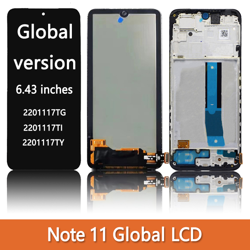 NumÃ©riseur d'Ã©cran tactile d'affichage Ã  cristaux liquides pour Xiaomi Redmi Note 11, Ã©cran 5G, 100% testÃ©, 2201117TG, 21091116AC n° 3