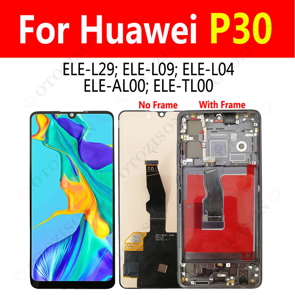 Incell affichage pour Huawei P30 LCD avec cadre ELE-L29 ELE-L09 ELE-L04 Ã©cran tactile HÃ©bergements eur assemblÃ©e remplacement P30 LCD Ã©cran n° 1