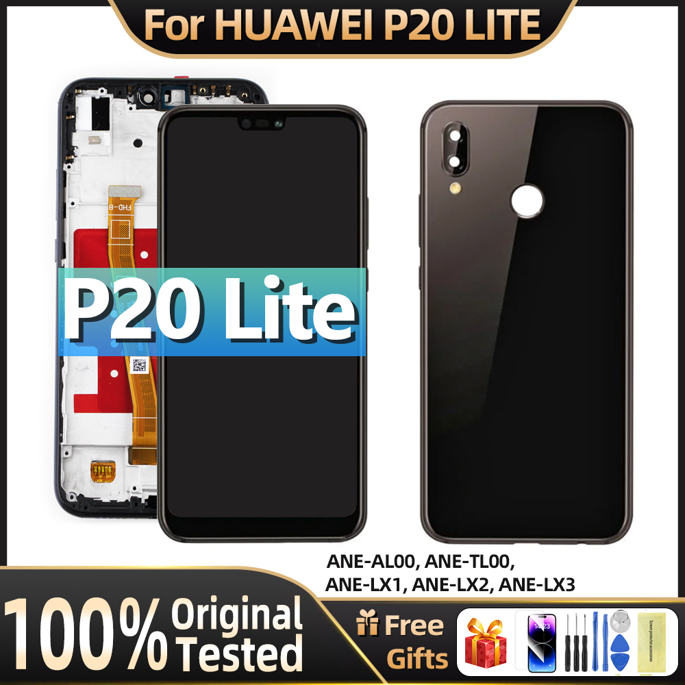 Pour Huawei P20 Lite LCD Ã‰cran Tactile NumÃ©riseur 5.84 Pouces Pour Nova merveilleuse ANE-LX1 ANE-LX2 Remplacement Affichage Avec Cadre Couverture n° 1