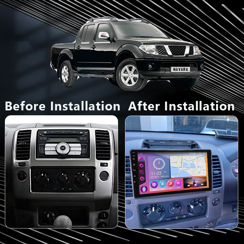 MAMSM-Autoradio Android 12, Navigation GPS, 4G, Carplay, Lecteur VidÃ©o, StÃ©rÃ©o, Limitation, pour Voiture Nissan Navara 3 D40 (2004- 2010) n° 2