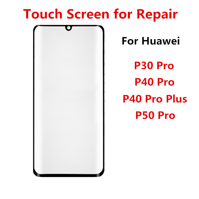 Écran extérieur pour Huawei P50 P40 Pro Plus P30, écran tactile avant LCD, couvercle en verre, réparation de lentille, pièces de rechange n° 1