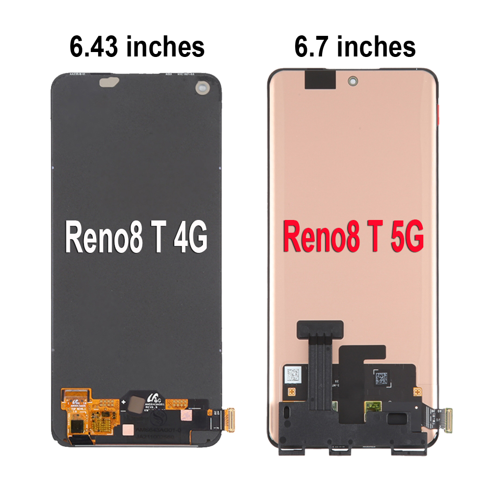 PiÃ¨ces d'assemblage de HÃ©bergements eur d'Ã©cran tactile d'affichage Ã  cristaux liquides, AMOLED d'origine pour Oppo Reno8 T, 4G, 5G, CPH2481, CPH2505 n° 2