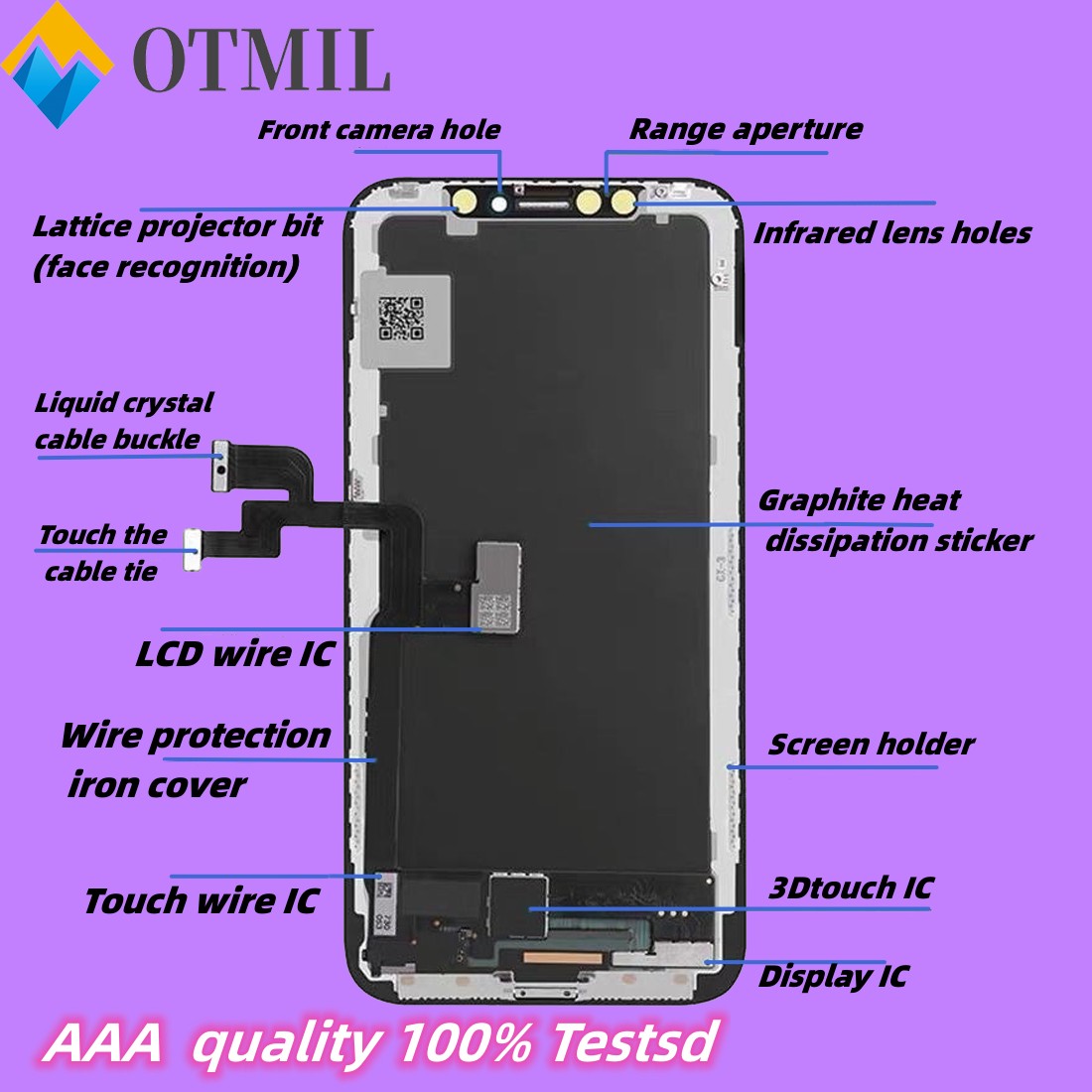 Ã‰cran Tactile LCD OLED 3D de QualitÃ© Incell, PiÃ¨ces de Rechange et d'Assemblage avec Cadeau, pour iPhone X 13 13 Mini, AA ++ n° 2