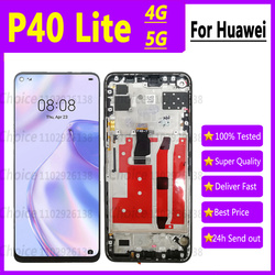 6.5  LCD avec cadre pour Huawei P40 lite 5G CDY-NX9A Ã©cran d'affichage Ã©cran tactile numÃ©riseur assemblÃ©e remplacement P40lite 5g affichage