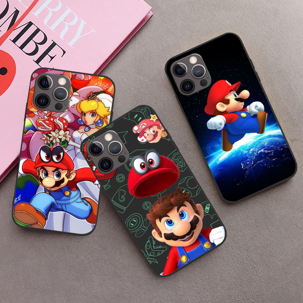 Coque KD-73 souple super-marios pour iPhone, compatible modÃ¨les 5, 5s, 6, 6S, 7, 8, X, SE, 13, Mini Plus Pro Max n° 4