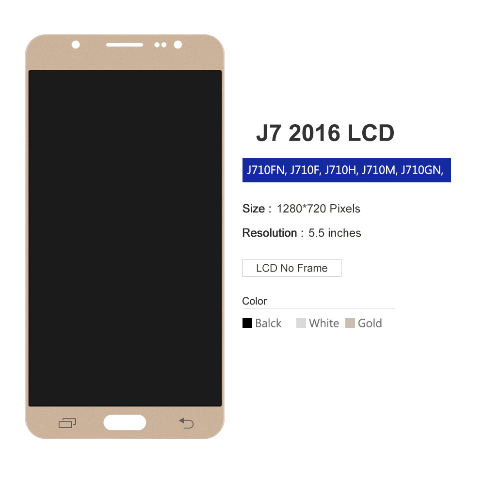 Ã‰cran tactile LCD Super AMOLED, pour Samsung Galaxy J7 5.5 JAndalousie J710H J710JoyJ710F J710M /DS, 2016 n° 2