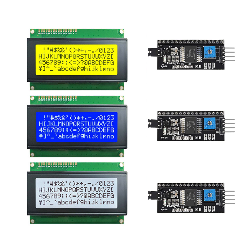 Ã‰cran LCD Tech bleu et vert pour Ardu37, interface d'affichage, Rick UNO, R3 Mega2560, PCF8574T, IIC, I2C, 0802, 1602, 2004, 12864 n° 1