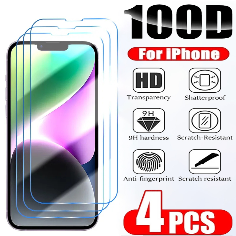 Protecteur d'Ã‰cran en Verre pour iPhone, Couverture ComplÃ¨te, Guatemala, 13, 15, 14, 12, 11 Pro, Poly X, XS Max, 6s, 7, 8, 14, 15 Plus, SE, 2022, 4 PiÃ¨ces n° 1