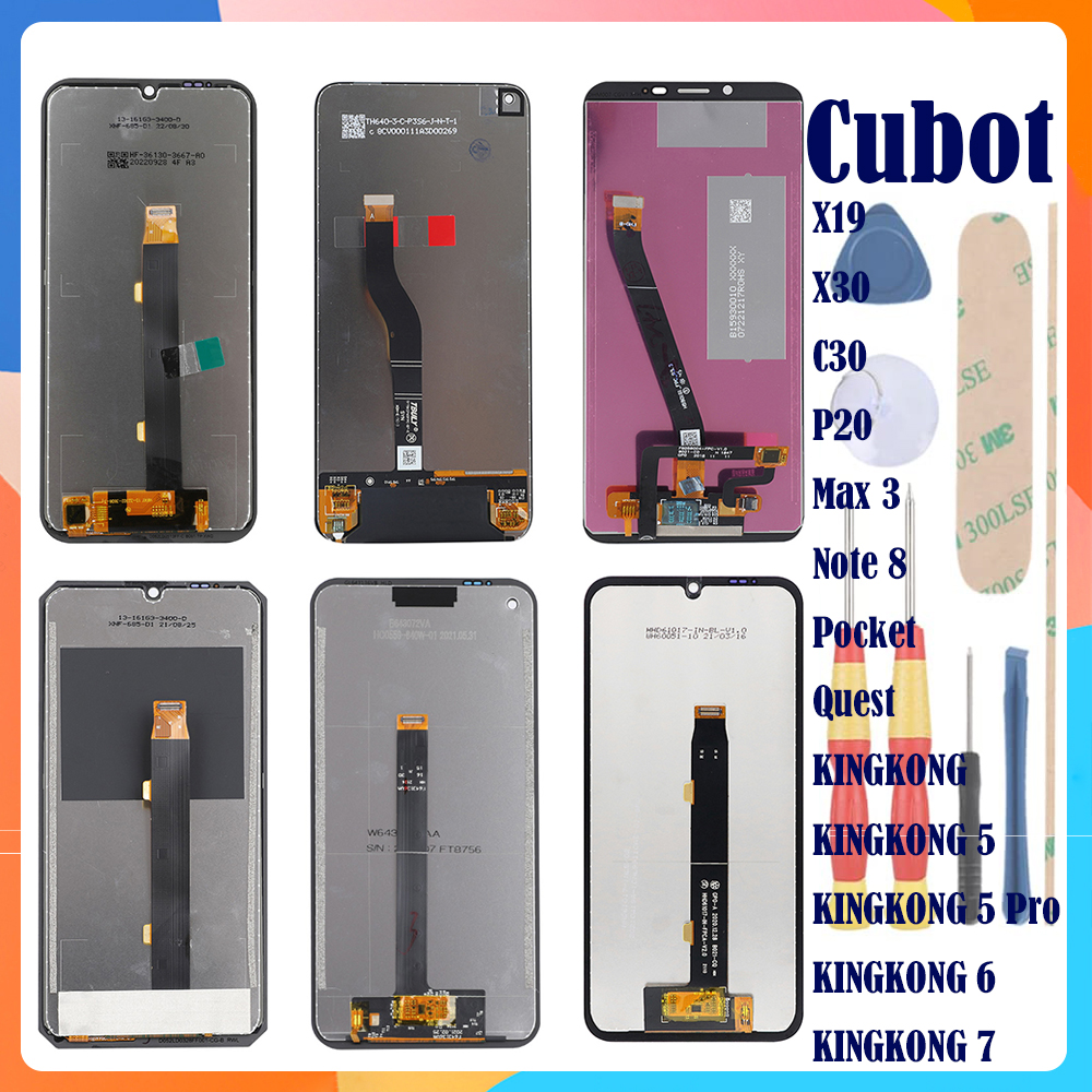 Ã‰cran LCD tactile pour Cubot, X19, X30, C30, P20 Max, 3, Note 8, Quest, KINGKONG 5, KINGKONG 5 Pro, KINGKONG 6, KINGKONG 7 n° 1