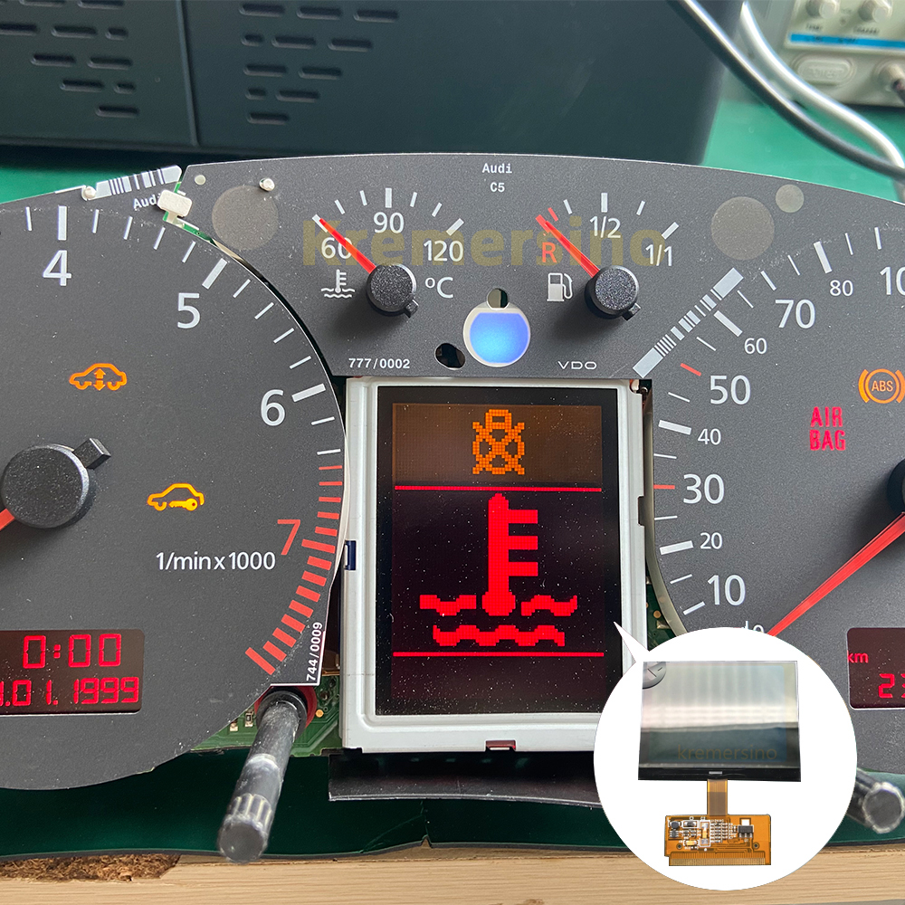 Ã‰cran LCD pour Audi A3, groupe VDO, groupe Prada, Pixel TingCluster, dÃ©faut manquant, rÃ©paration n° 1