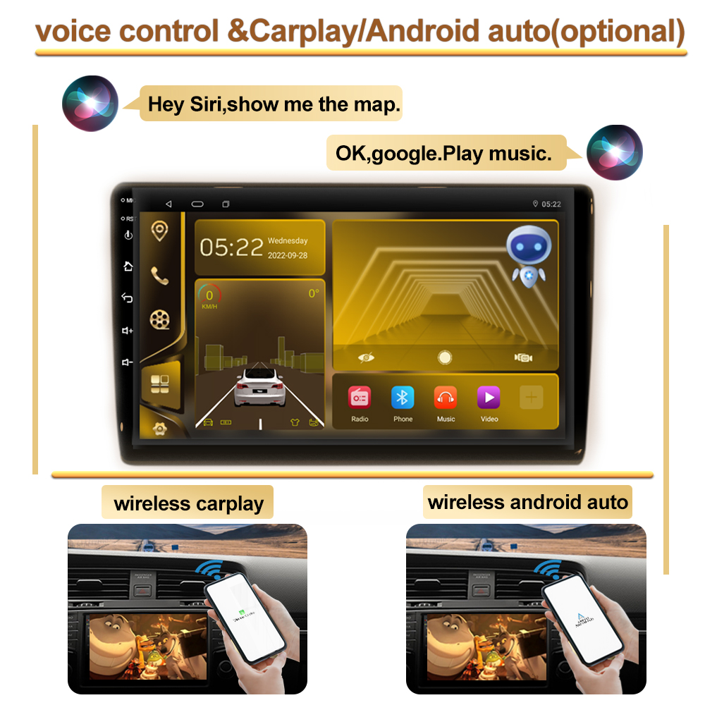 Autoradio Android avec Ã‰cran de Limitation, Carplay, UnitÃ© Centrale, DVD, pour KIT 408 1 2012-2020, KIT 308 1 T7 2007 -2015, 7862 n° 4