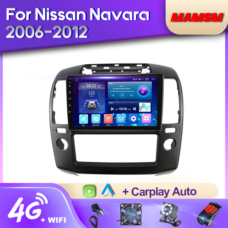 MAMSM-Autoradio Android 12, Navigation GPS, 4G, Carplay, Lecteur VidÃ©o, StÃ©rÃ©o, Limitation, pour Voiture Nissan Navara 3 D40 (2004- 2010) n° 1