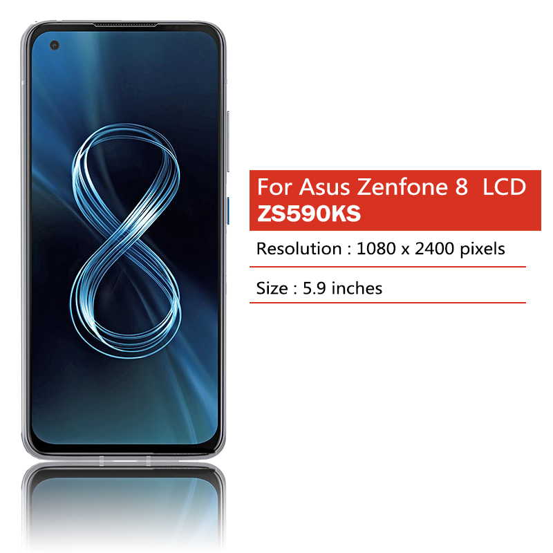 AMOLED d'origine pour Bali Zenfone 8 ZS590KS-2A007EU I006D LCD Ã©cran tactile HÃ©bergements eur pour Zenfone 8z cadre LCD 5.9 n° 2