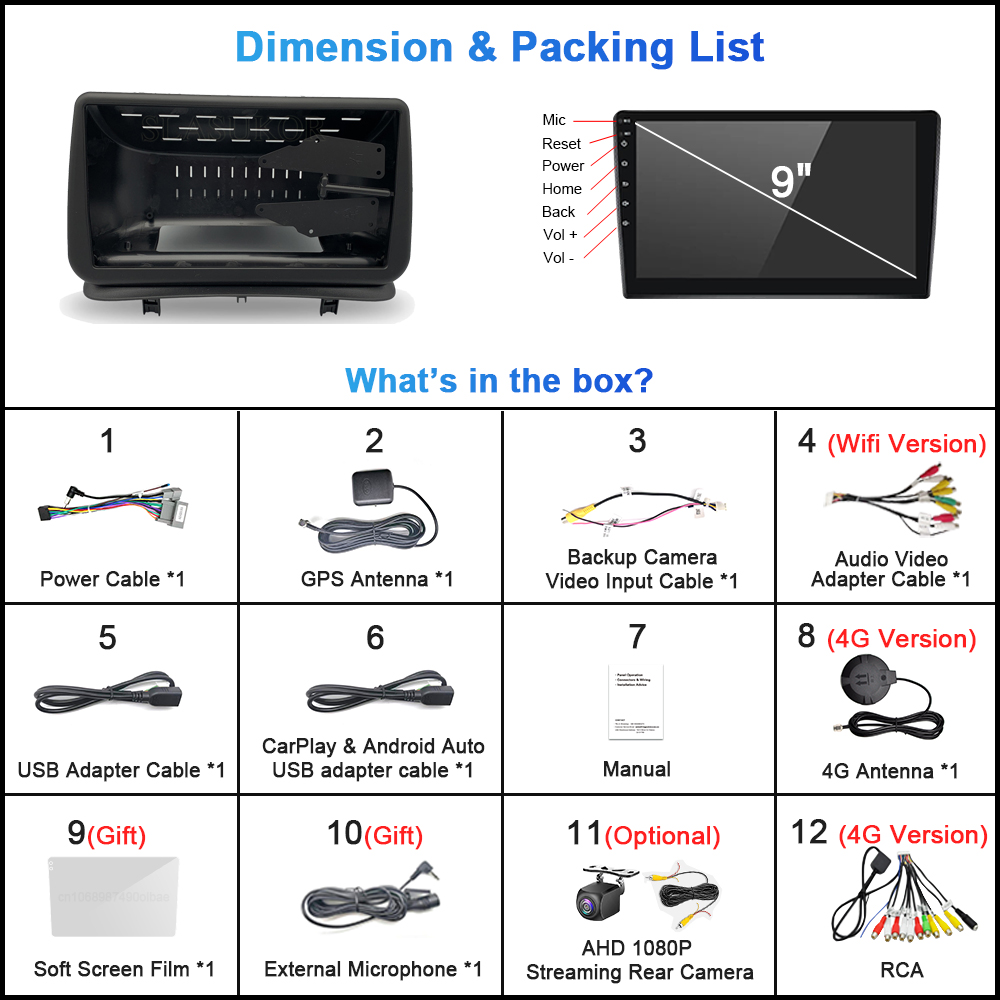 Autoradio Android, Carplay, Navigation GPS, QLED, Ã©cran tactile, stÃ©rÃ©o, lecteur multimÃ©dia vidÃ©o, pour voiture Renault Clio 3 (2005 2006 2007 2008 2009 2010 2011 2012 2013 2014) n° 6