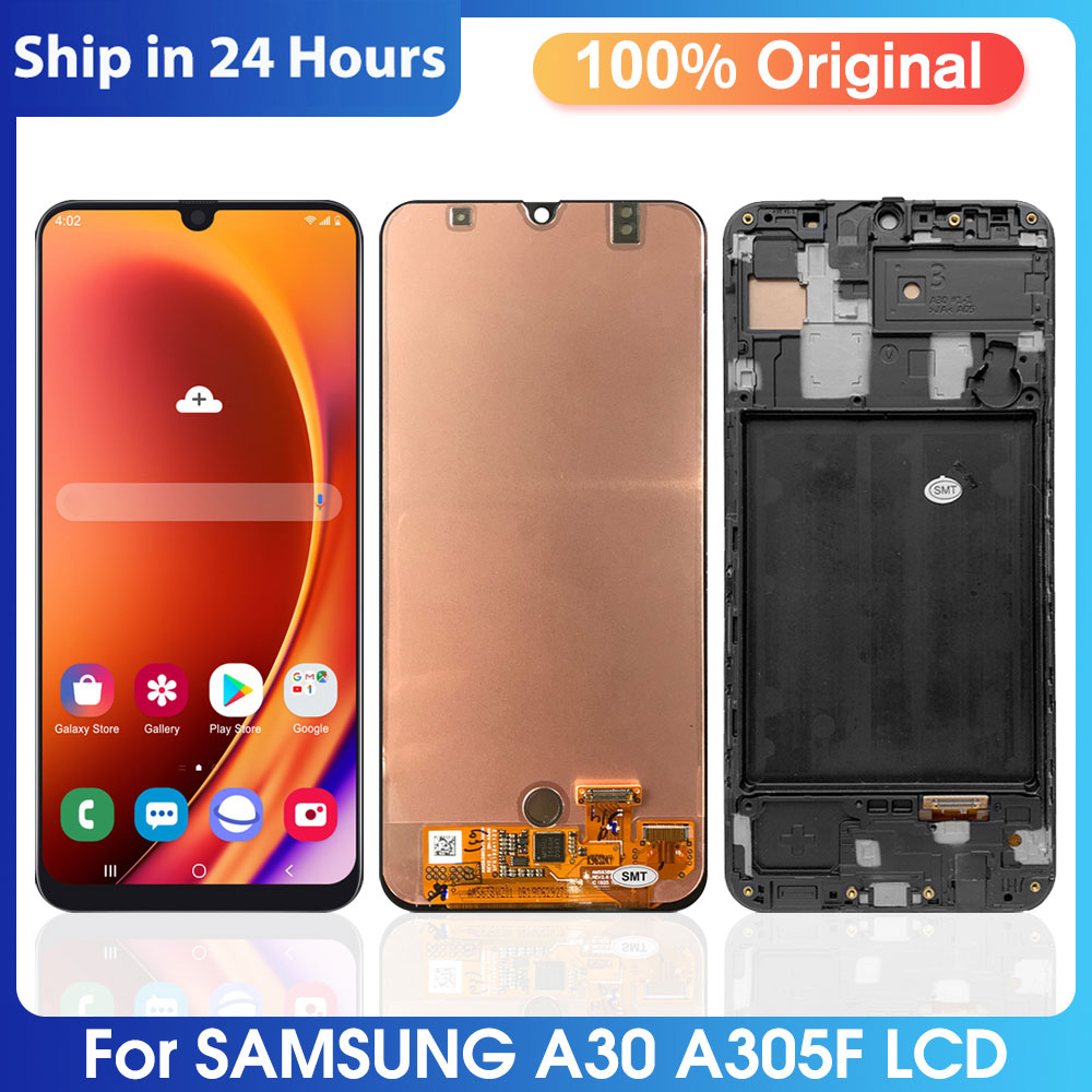 Ã‰cran tactile LCD Super AMOLED, pour Samsung Galaxy A30 A305 A305F A305JoyA305G A3050, 100% n° 1