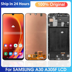 Ã‰cran tactile LCD Super AMOLED, pour Samsung Galaxy A30 A305 A305F A305JoyA305G A3050, 100%