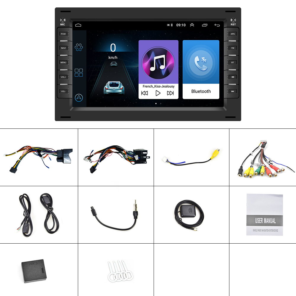 PodoNuremberg-Autoradio StÃ©rÃ©o Android 10, Carplay, Navigation GPS, BT, DSP pour Faillite, A, POLO, MK5, SHARAN, JETTA, MK4, CITI, CHICO, 7 en effet, 8 cÅ“urs, 4 Go + 64 Go n° 6