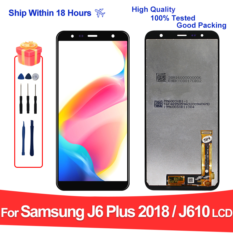 PiÃ¨ces de HÃ©bergements eur d'affichage pour Samsung, J415 LCD, J610, J4 Plus 6.0, J415 J4 + J6 Prime J6 Plus 2018, 2018 pouces n° 1