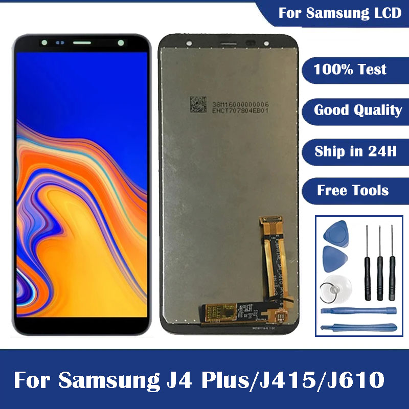 100% Test Pour Samsung J4 + J415 SM-J415F J415G J415JoyLCD Ã‰cran LCD Remplacement Pour Galaxy J4 Plus J610 J6 Ã‰cran LCD n° 1