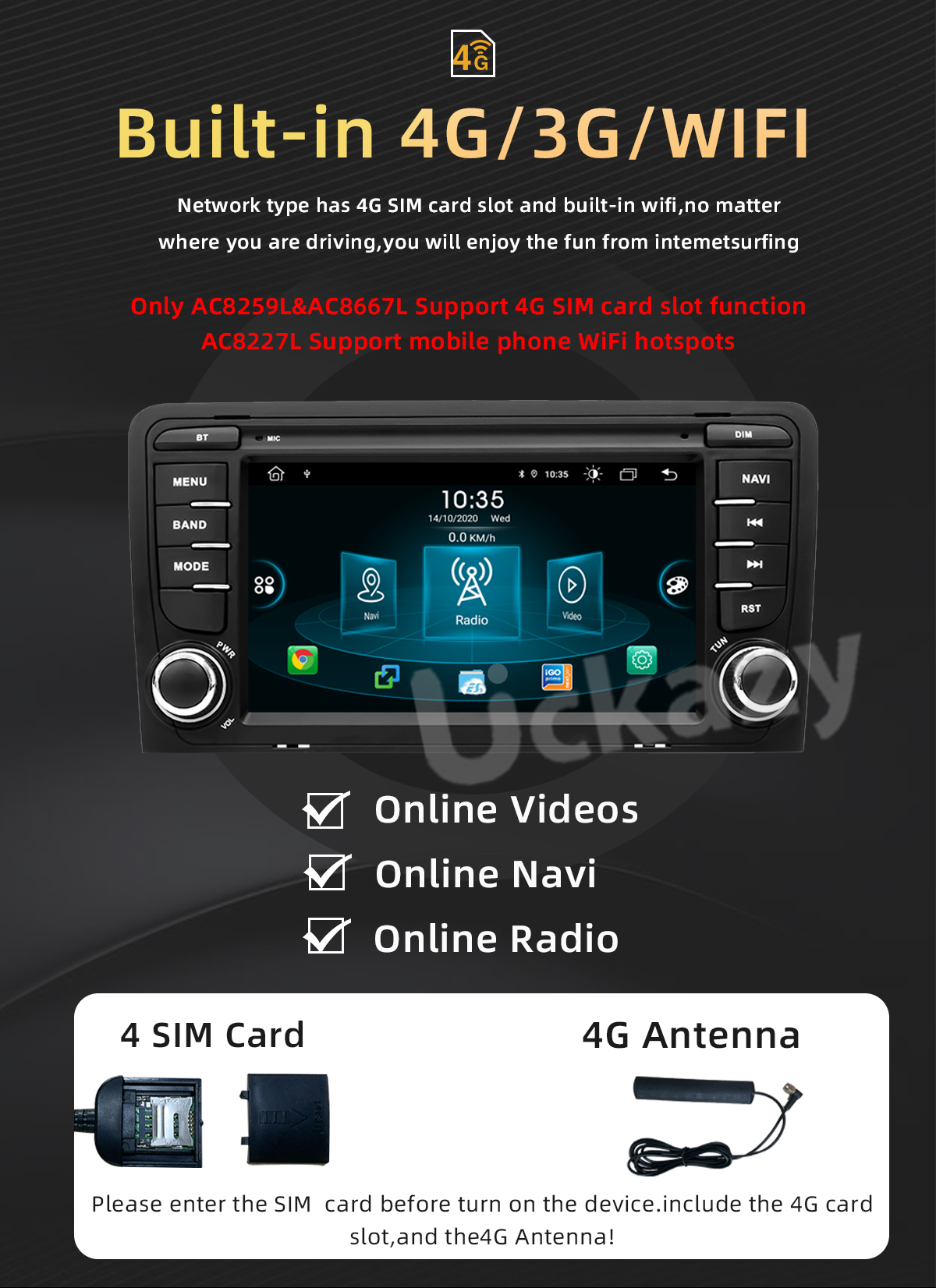 Autoradio Android 12 pour Ford Focus 2, 2Din, Ford Fi.C. Mondeo 4, C-Max, S-Max, ktATIC, Kuga, StÃ©rÃ©o, Limitation, GPS Navi Audio n° 5