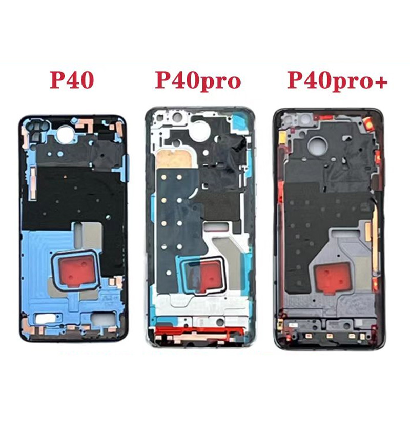 RÃ©paration de cadre central d'origine pour Huawei P40 Pro P40Pro + Plus, remplacement du support de plaque d'affichage LCD, boÃ®tier de lunette, coque de chÃ¢ssis n° 6