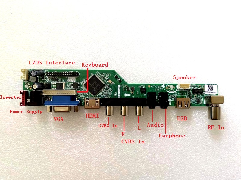 Kit de carte contrÃ´leur pour LM215WF3-SLS1 LM215WF3-SLN1 LM215WF3-SLN5 TV + HDMI + VGA + AV + USB LCD Ã©cran LED n° 2