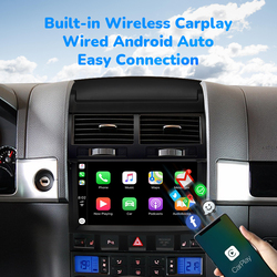 AI Voice Wireless Carplay pour VW Volkswagen Touareg, Android 12, 8 Go, 128 Go, Auto GPS, StÃ©rÃ©o, DSP, WiFi, Limitation de l'autoradio, 2003-2010 small picture n° 3