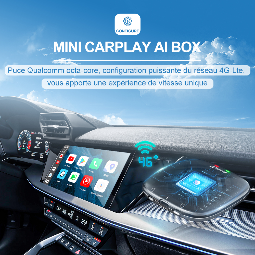 Carlinkit-BoÃ®tier TV Android Auto, CarPlay sans fil, Netflix prometteur pour Audi, Benz, VW, Toyota, Hyundai, KIA, Nissan, Ford, Skoda n° 2