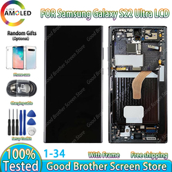Écran tactile LCD de remplacement, pour Samsung S22 Ultra S22Ultra 5G S908 S908B S908U, 6.8
