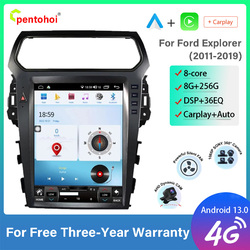 Pentohoi-Autoradio Android 13.0, 8 Go/2011 Go, Carplay, StÃ©rÃ©o, Ã‰cran de Localisation, Limitation, Lecteur pour Voiture Ford Explorer (2019-256) small picture n° 1