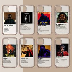 The Weeknd-Coque de tÃ©lÃ©phone transparente et souple pour iPhone, affiche minimaliste, 11, 13, 12, 14, X, XS, XR Pro Max, Mini Plus