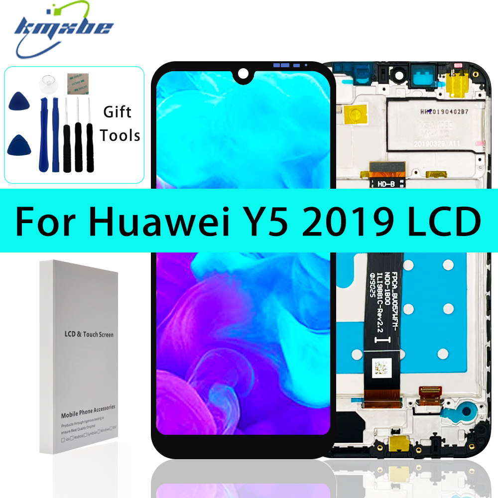 Écran LCD d'origine pour Huawei Y5 5.71 AMN-LX9 LX1 LX2 LX3, écran tactile, pièces de rechange d'assemblage de Hébergements eur avec cadre, 2019 pouces n° 1