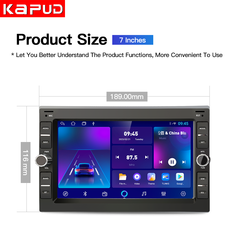 Kapud-Lecteur autoradio Android 10, 7 pouces, limitation CarPlay, pour VW PASSAT B5 MK4 MK5 SHARAN Jetta Bora Polo NATO SPORT T5 CITI CHICO small picture n° 5