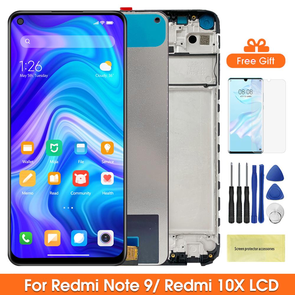 Ã‰cran tactile LCD numÃ©rique avec chÃ¢ssis, pour Xiaomi Redmi Note 9 Note 9 10X 4G M2003J15SC, remplacement n° 1