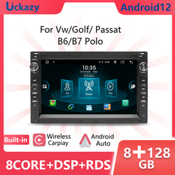 Uckazy â€“ autoradio multimÃ©dia Android 12, GPS, stÃ©rÃ©o, 2 Din, pour voiture VW PASSAT B5, MK4, MK5, SHARAN, Jetta, Bora, Polo, TRANSPORT T5, CITI, CHICO small picture n° 1