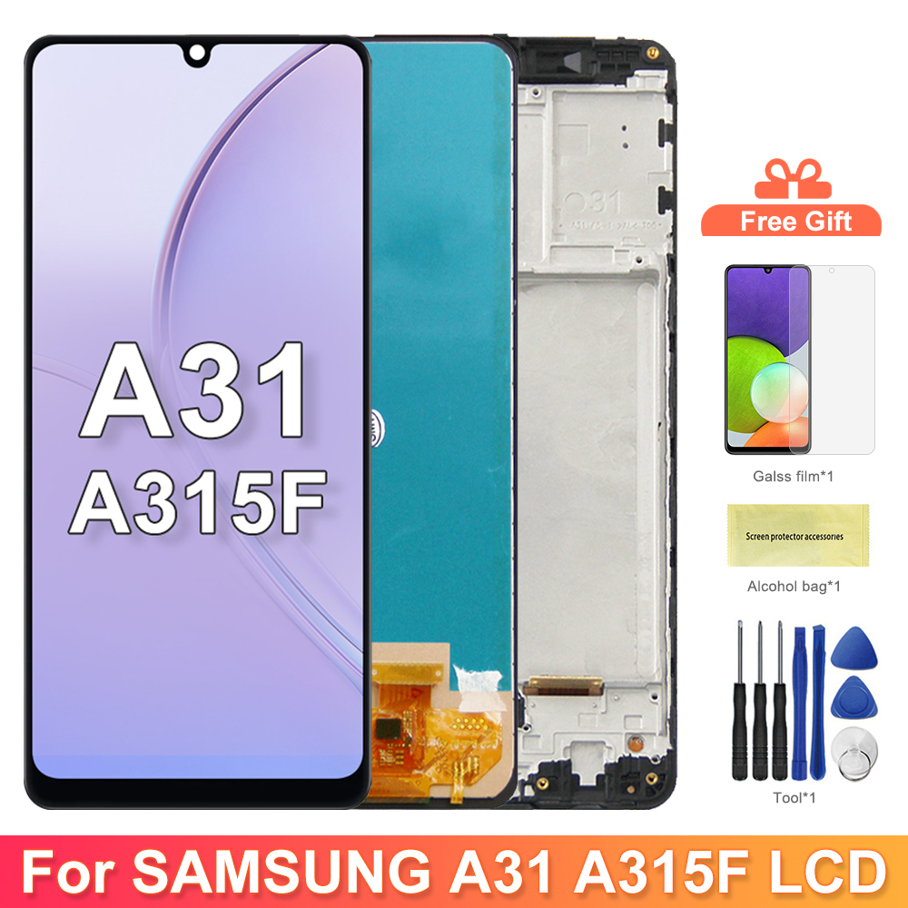 Bloc Ã©cran tactile LCD de remplacement avec chÃ¢ssis, pour Samsung Galaxy A31 A315 A315F n° 1