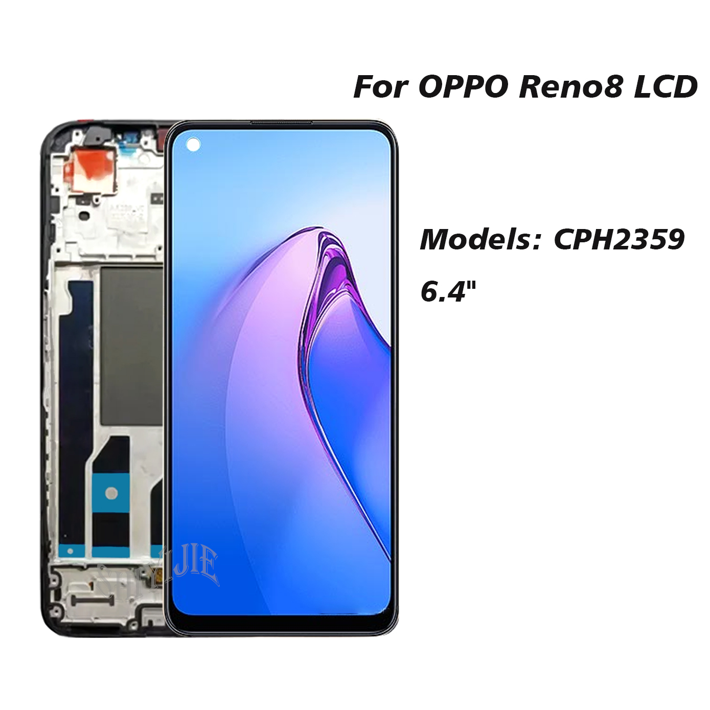 Ã‰cran tactile Lcd pour OPPO Reno8 4G, 6.43 pouces, assemblage testÃ©, Original, nouveau n° 3