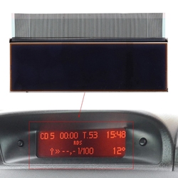 Panneau d'affichage LCD en verre, Ã©cran de Navigation pour 206 307 C5 Xsara Picasso