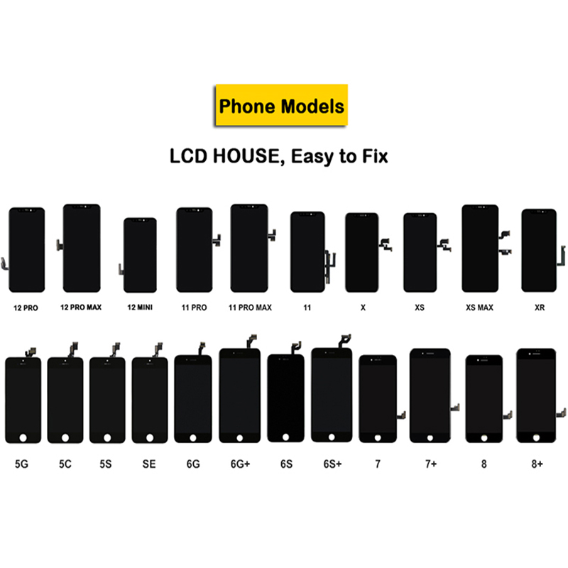 Bloc écran tactile 3D OLED de remplacement, INCELL, qualité True Tone, pour iPhone X, Poly, XS, 11, 12 Pro Max n° 3
