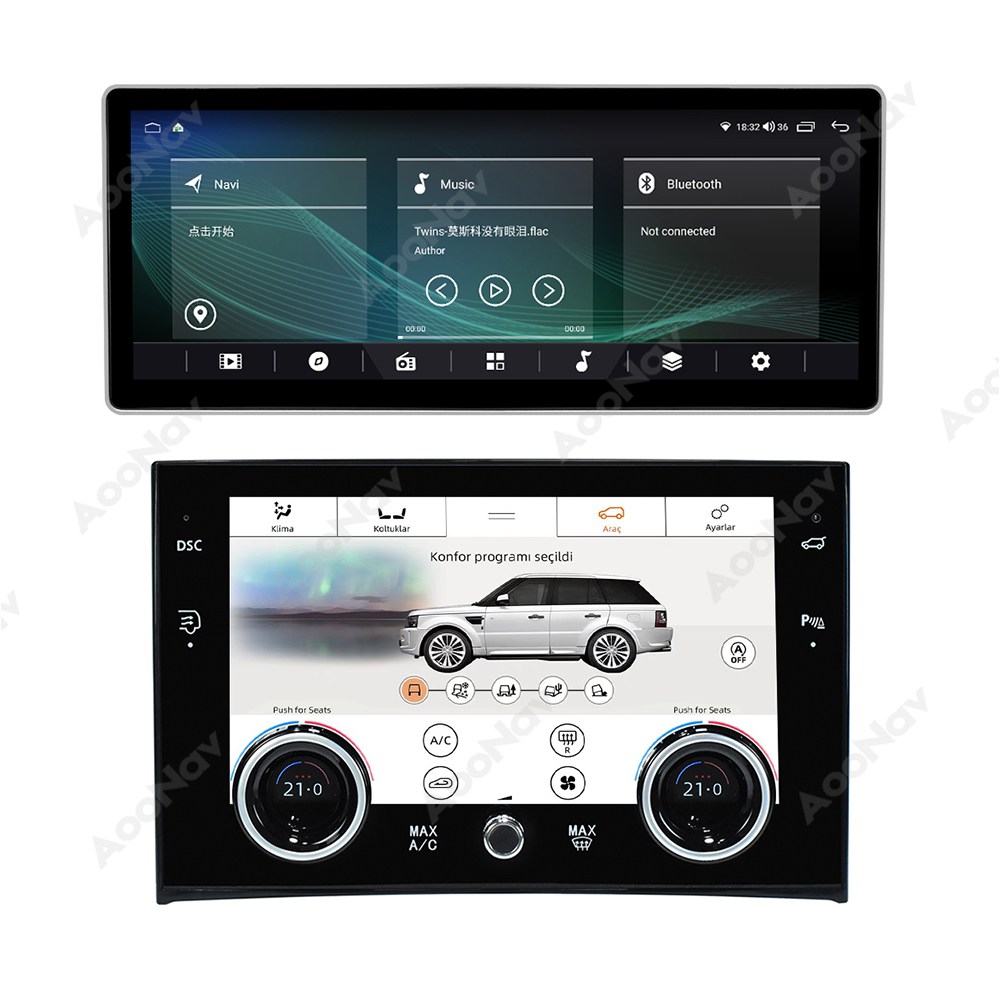 Autoradio Android pour Range Rover Vogue L322 V8 2002-2012, lecteur multimÃ©dia, Ã©cran climatique LCD, Carplay sans fil, panneau AC n° 3