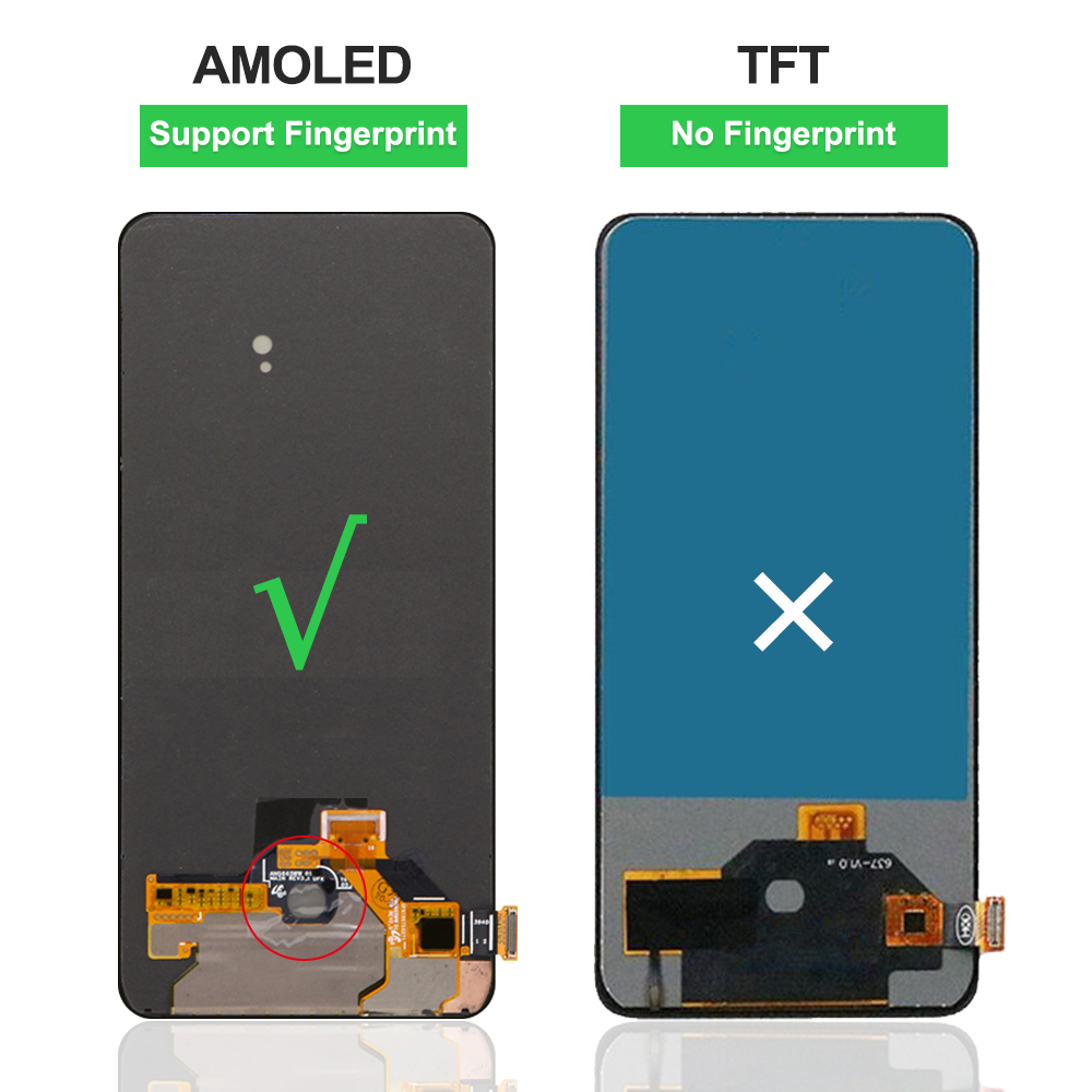 Ensemble Ã©cran tactile LCD, 6.6 pouces, avec empreinte digitale, pour Oppo Reno 10x Zoom CPHbane PCCM00, original n° 4