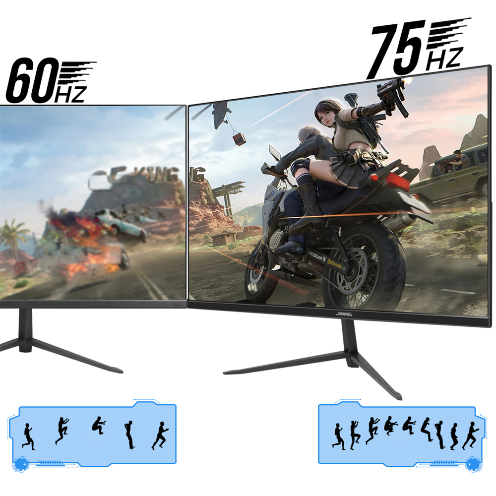 Ã‰cran IPS LCD de 27 pouces 1080P, 75Hz, pour ordinateur de bureau Gamer, compatible avec VGA et HDMI n° 5