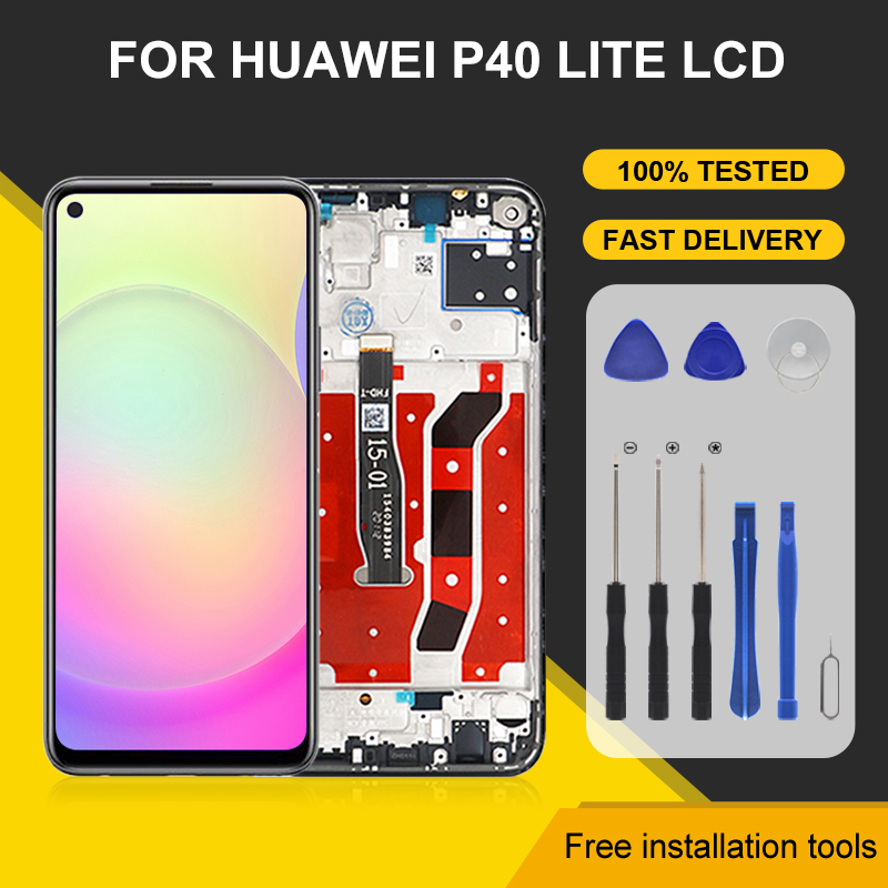 6.4 pouces Nova 6 SE Affichage Pour Huawei P40 Lite LCD Ã‰cran Tactile Digitizer CDY-NX9A N29A Nova 7i Ã‰cran AssemblÃ©e Avec Cadre n° 1